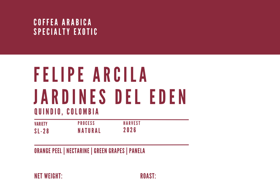 Colombia Felipe Arcila Jardines del Eden SL28 Natural