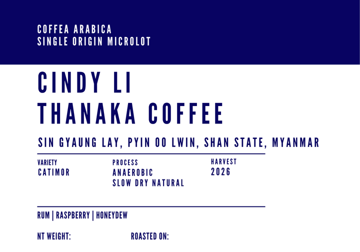 Cindy Li, Thanaka Coffee (Anaerobic Slow Dry Natural)