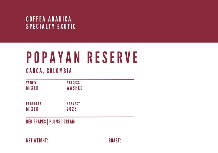 Colombia Popayán Reserve