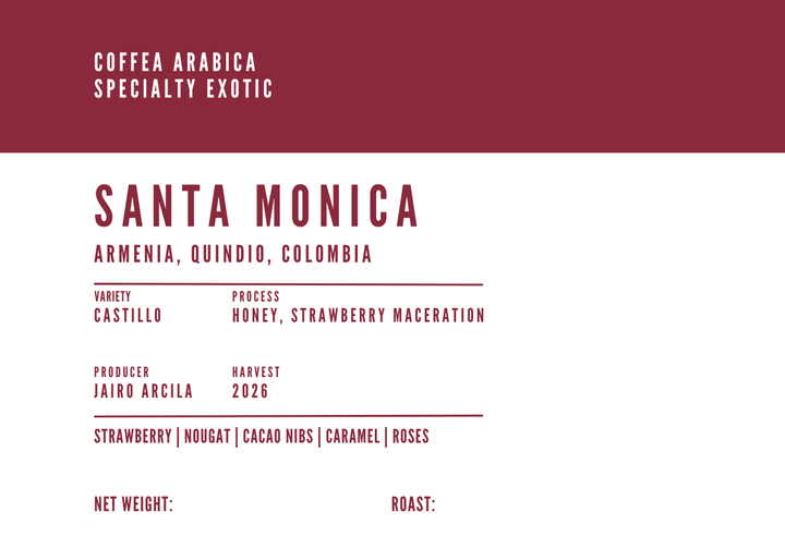 Colombia Experimental - Jairo Arcila, Santa Monica Castillo w/ Strawberry