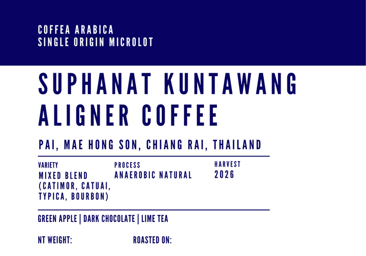 Thailand Exotic Microlot - Suphanat Kuntawang Aligner Coffee Anaerobic Natural