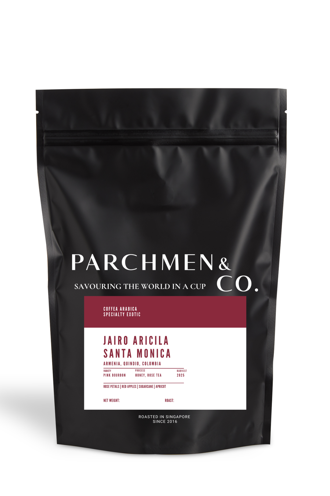 Jairo Arcila Santa Monica Pink Bourbon Rose Tea