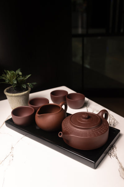 Zisha Tea Pot "Compass" (Zhuo Pan Hu) 周盘壶